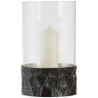 Akola Large Hurricane Hammered Candle Holder