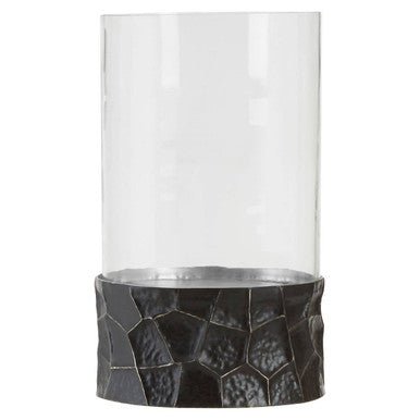 Akola Large Hurricane Hammered Candle Holder