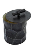 Akola Large Trinket Box In Black And Gold