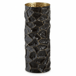 Akola Largemetal Vase In Black And Gold