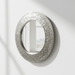 Akola Nickle Finish Round Wall Mirror