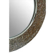 Akola Nickle Finish Round Wall Mirror