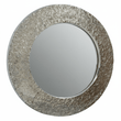 Akola Nickle Finish Round Wall Mirror
