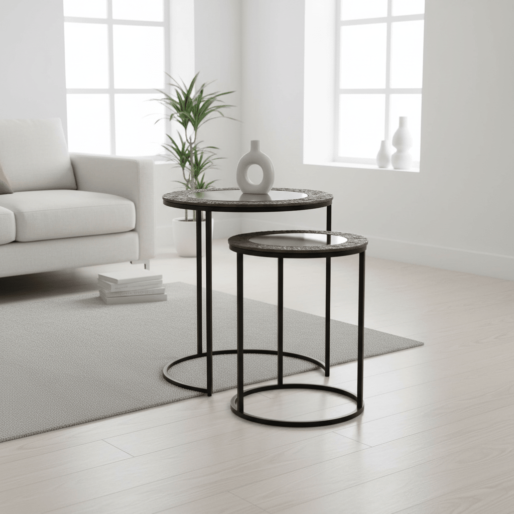 Akola Set Of 2 Round Nesting Tables