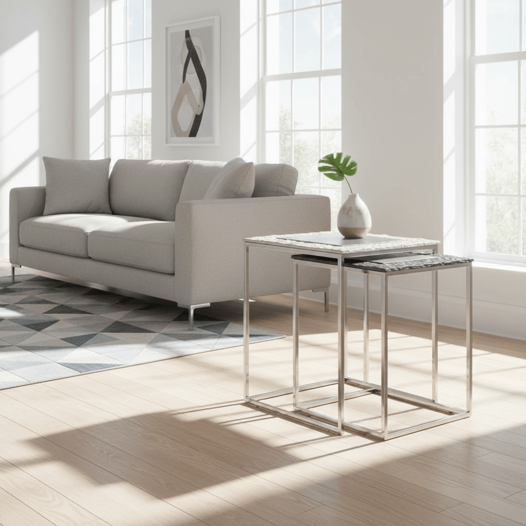 Akola Set Of 3 Rectangular Nesting Tables