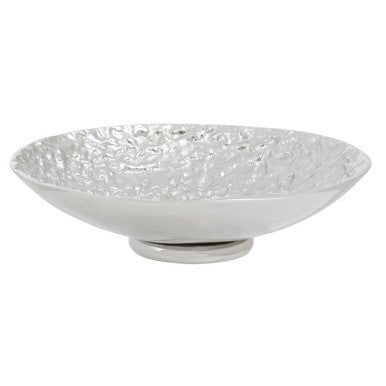 Akola Silver Textured Decorative Bowl