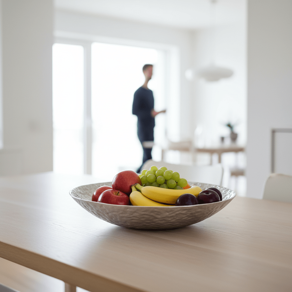 Akola Silver Textured Decorative Bowl