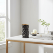 Akola Small Metal Vase In Black And Gold