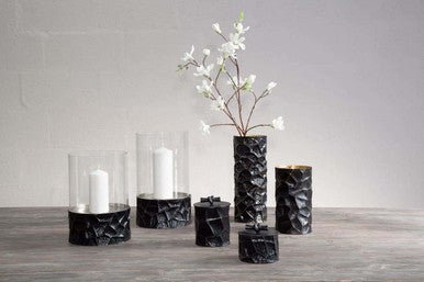 Akola Small Trinket Box In Black And Gold