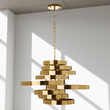 Alana 5 Bulb Gold Finish Pendant Lamp