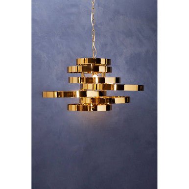 Alana 5 Bulb Gold Finish Pendant Lamp