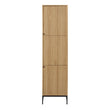 Albany Wardrobe 2 Doors in Oak/Black Legs