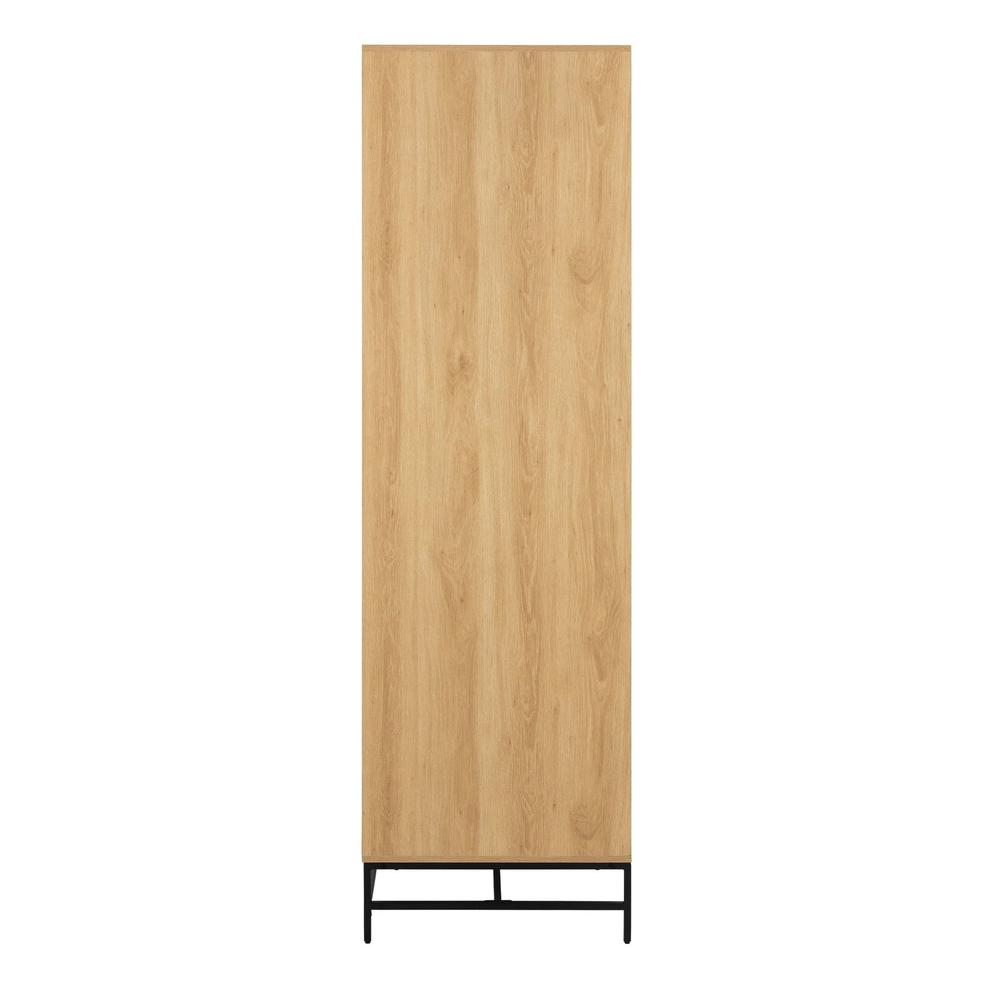 Albany Wardrobe 4 Doors in Black/Oak