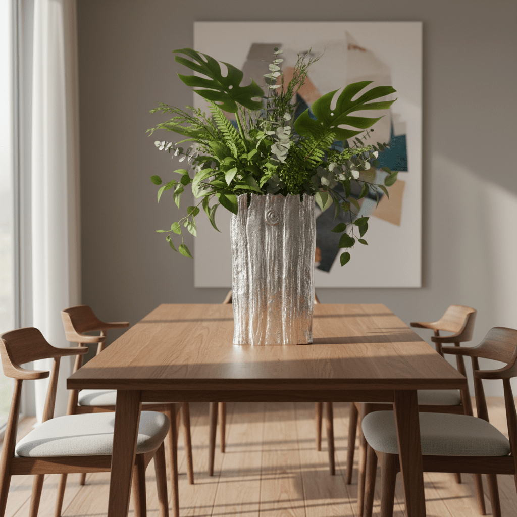 Albero Large Silver Vase