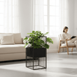 Alden Black Floor Standing Planter