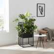 Alden Black Floor Standing Planter