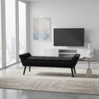 Alea Black Fabric Bench