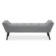 Alea Grey Fabric Bench