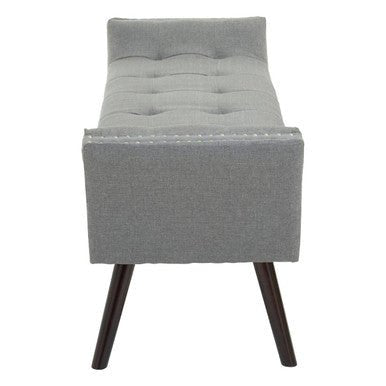 Alea Grey Fabric Bench
