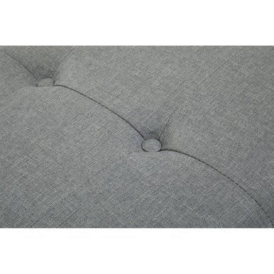 Alea Grey Fabric Bench