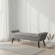 Alea Grey Fabric Bench