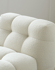 Aletheia Accent Armchair, Lounge Chair, White Boucle