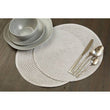 Alice Round Silver Thread Woven Placemat