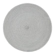 Alice Round Silver Thread Woven Placemat