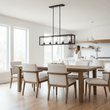 Aliko 5 Bulb Matte Black Ceiling Light