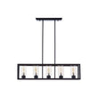 Aliko 5 Bulb Matte Black Ceiling Light