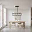 Aliko 5 Bulb Matte Black Ceiling Light