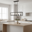 Aliko 5 Bulb Matte Black Ceiling Light