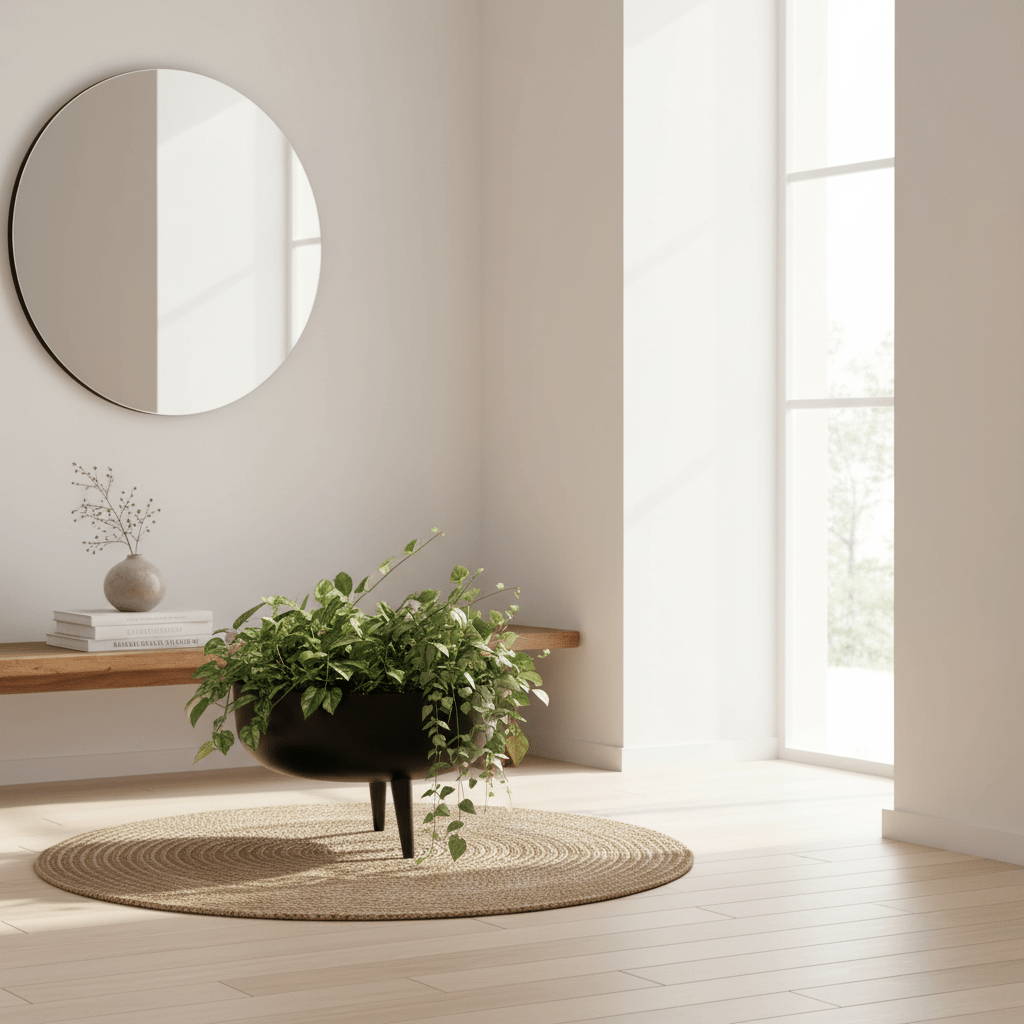 Alina Black Planter