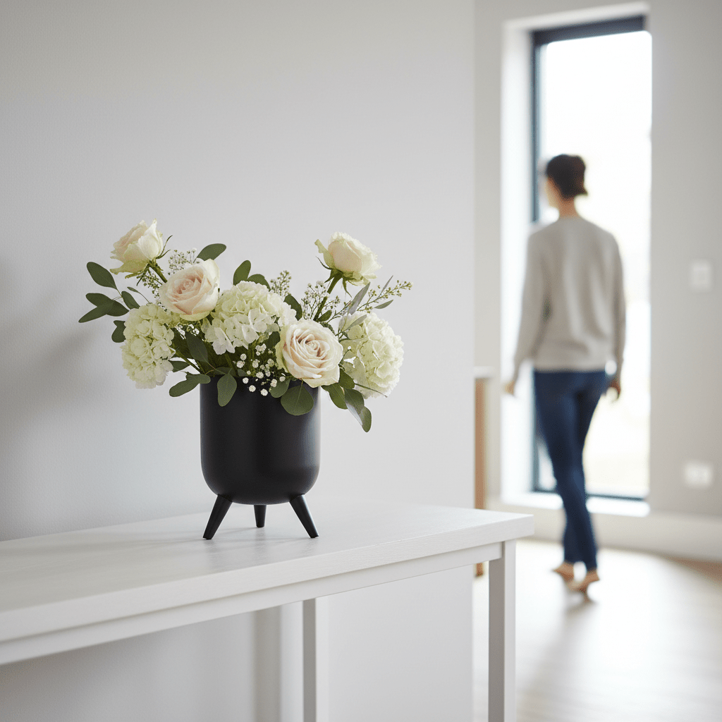 Alina Black Vase
