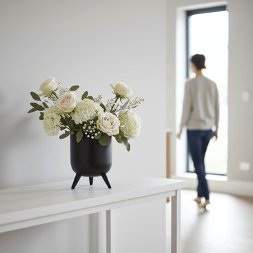 Alina Black Vase