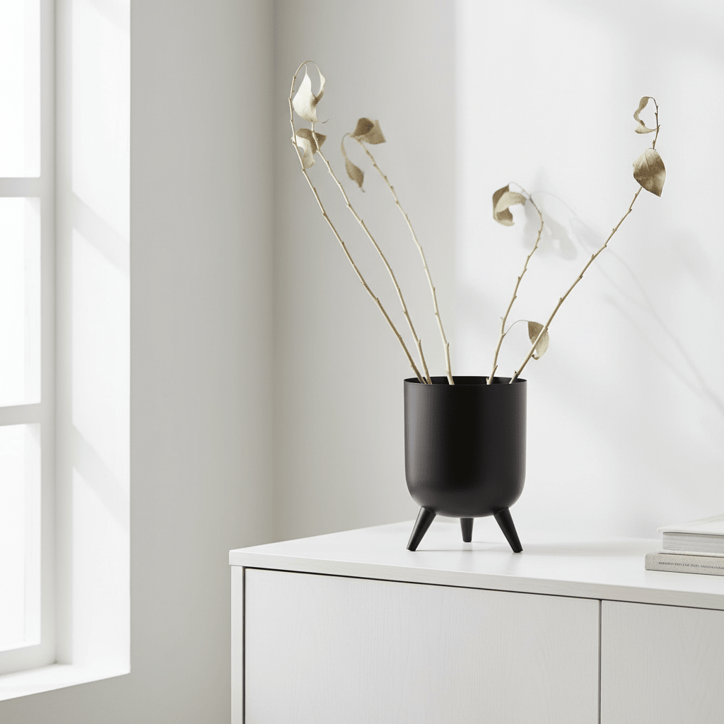 Alina Black Vase