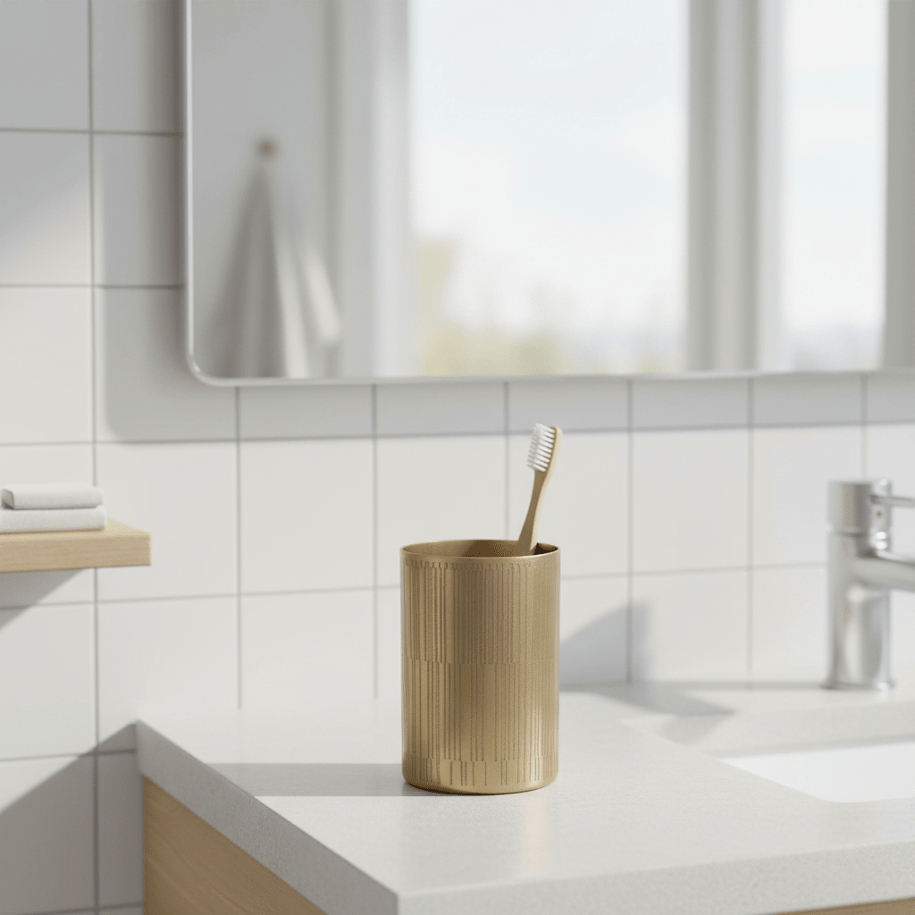 Allegra 300ml Gold Finish Aluminium Tumbler