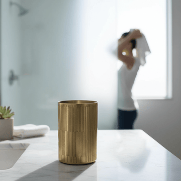 Allegra 300ml Gold Finish Aluminium Tumbler