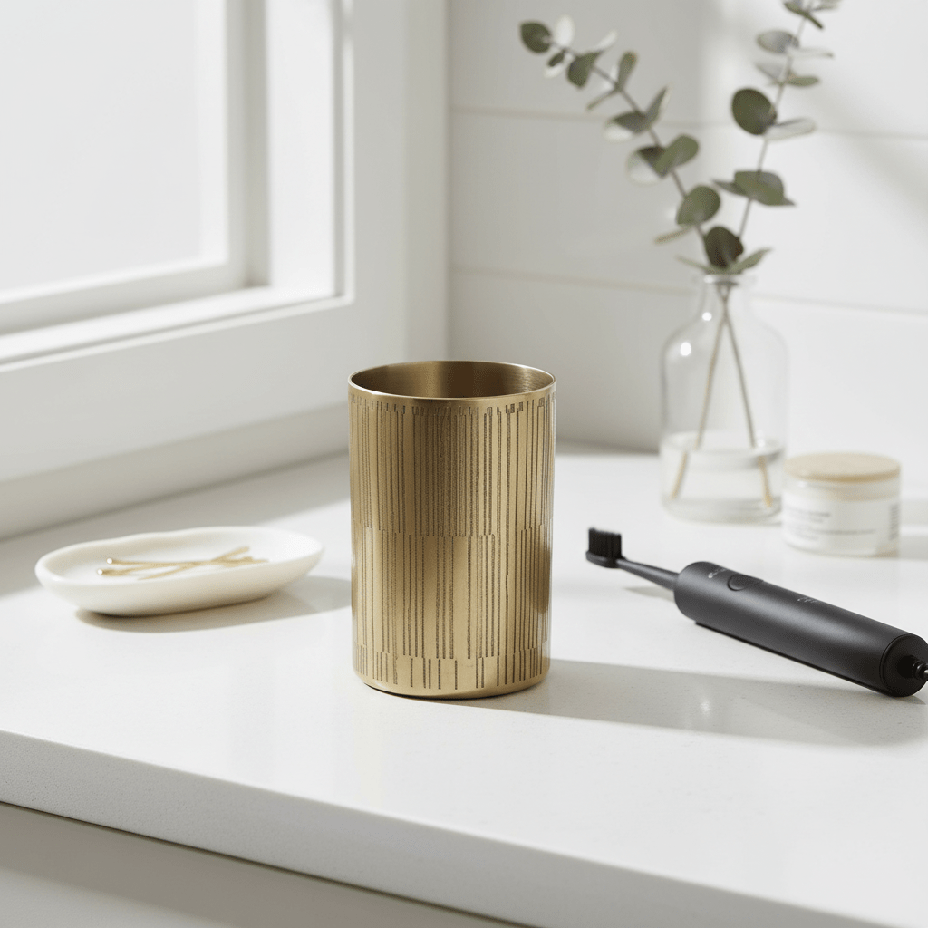Allegra 300ml Gold Finish Aluminium Tumbler