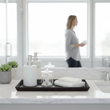 Allegra Aluminium Dark Bronze Finish Tray