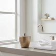 Allegra Aluminium Gold Finish 300ml Bathroom Jar