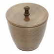 Allegra Aluminium Gold Finish 300ml Bathroom Jar