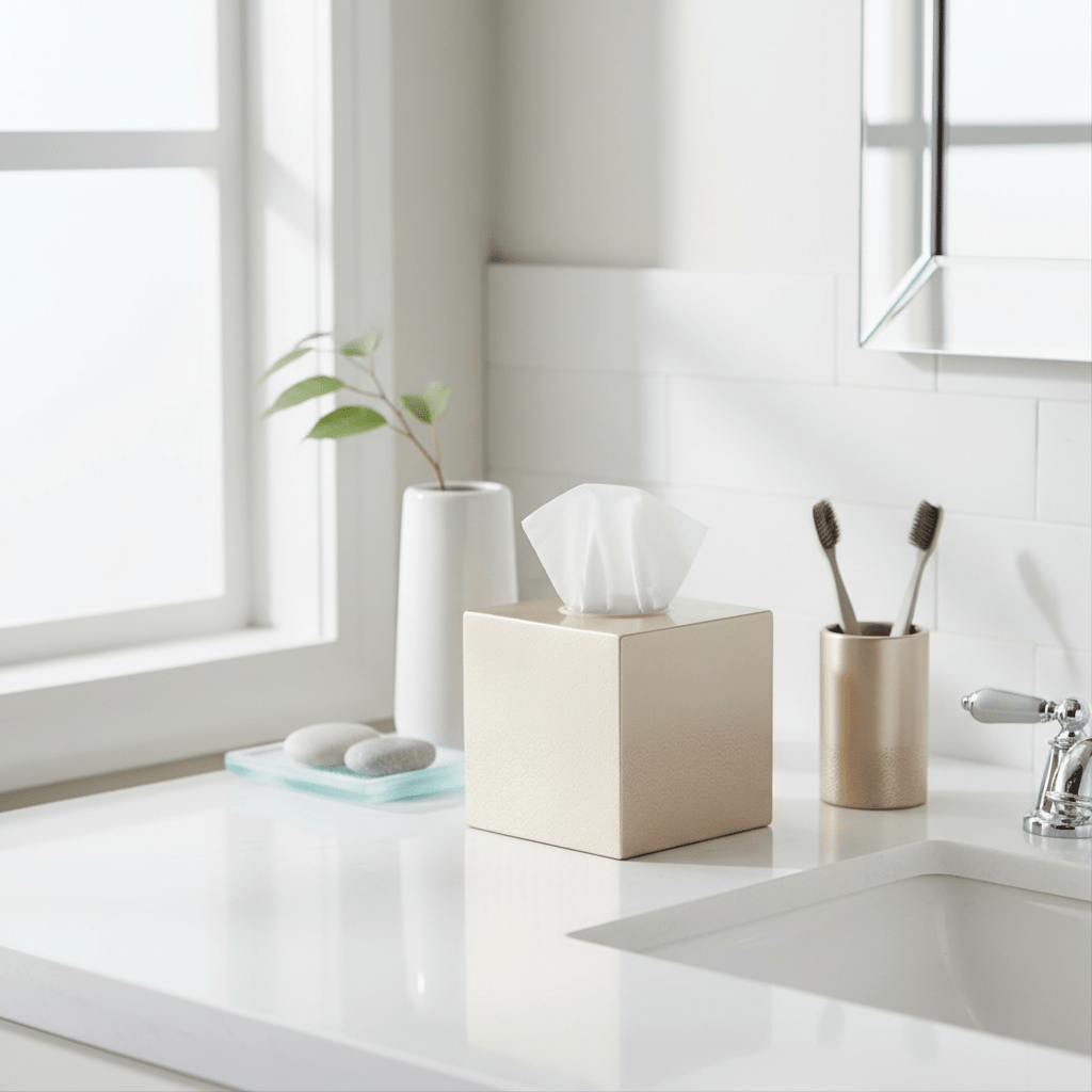 Allegra Aluminium Tissue Box