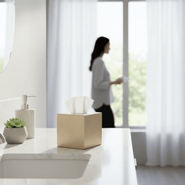 Allegra Aluminium Tissue Box