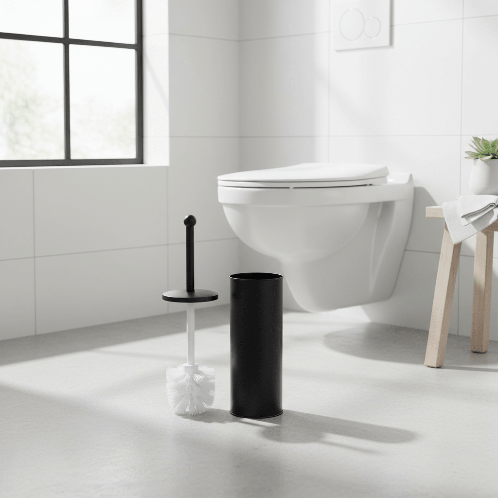 Allegra Black Finish Toilet Brush