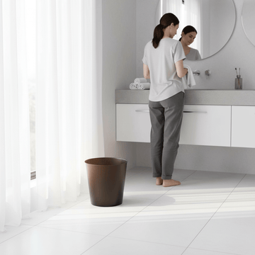 Allegra Black Stainless Steel Waste Bin