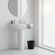 Allegra Black Stainless Steel Waste Bin