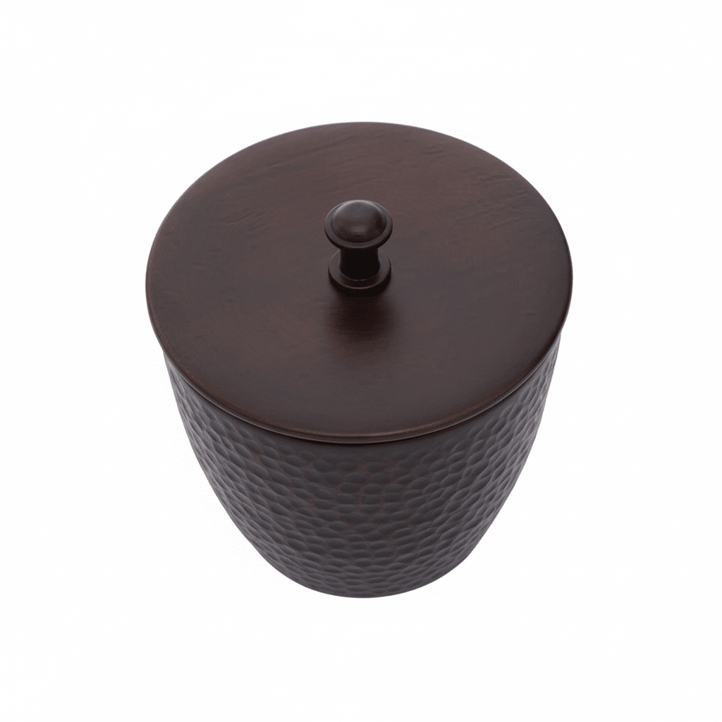 Allegra Bronze Finish Metallic Bathroom Jar