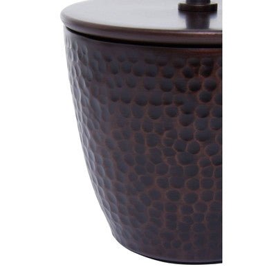 Allegra Bronze Finish Metallic Bathroom Jar