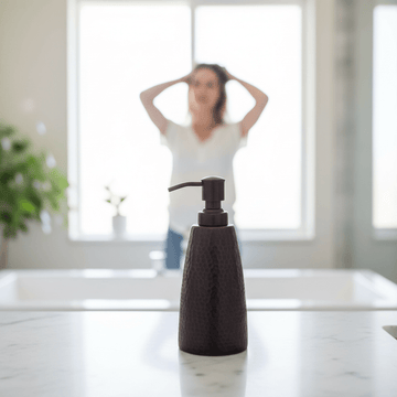 Allegra Bronze Finish Soap Dispenser